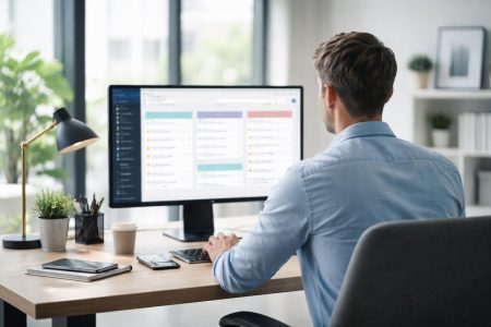 bureau-moderne-personne-ordinateur-fenetre