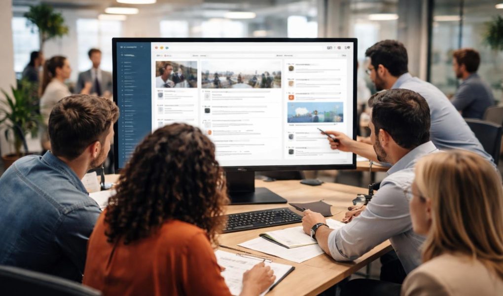 bureau-moderne-equipe-ecran-geant