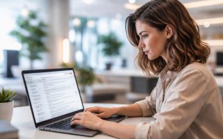 personne-ordinateur-portable-interface-floue