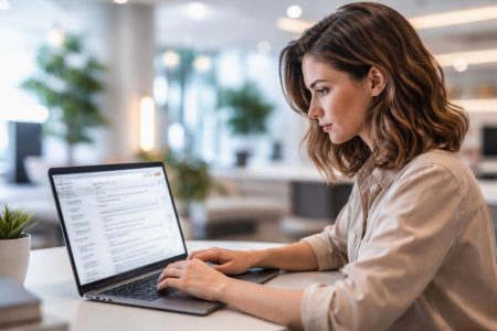 personne-ordinateur-portable-interface-floue