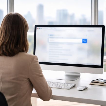 personne-bureau-ecran-vue-ville