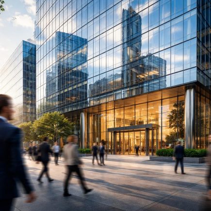 immeuble-verre-ciel-passants-urbain