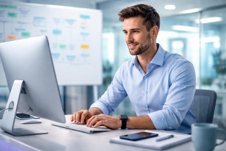 professionnel-ordinateur-tableau-blanc-bureau-moderne