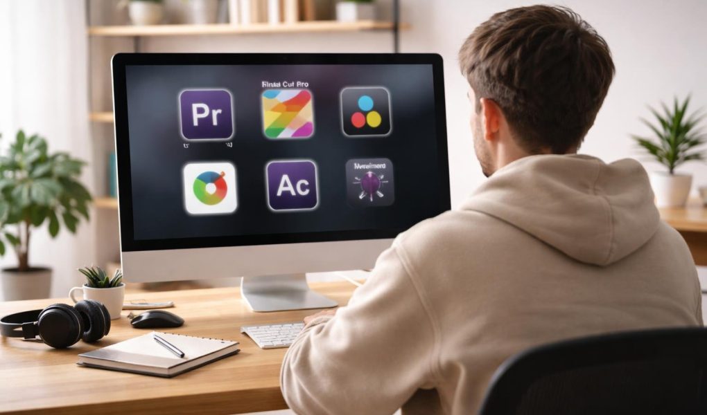 bureau-utilisateur-ordinateur-etagere-plantes