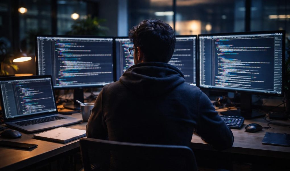 developpeur-ecrans-code-bureau-moderne