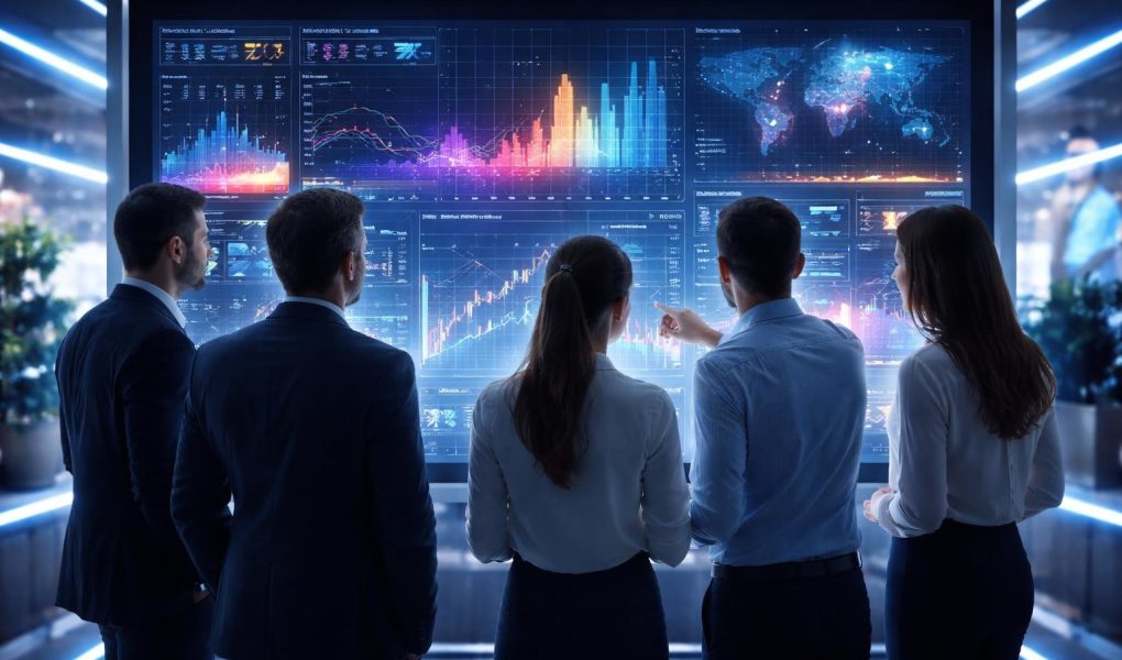 professionnels-ecran-tactile-donnees-abstraites