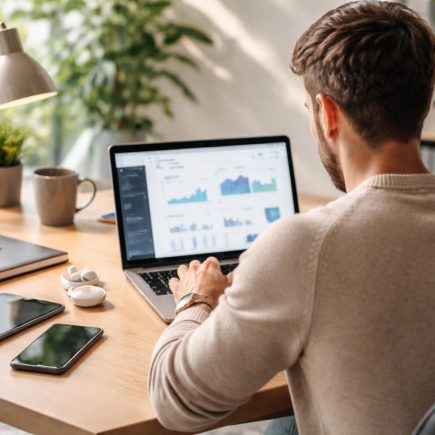 bureau-moderne-ordinateur-accessoires-techniques