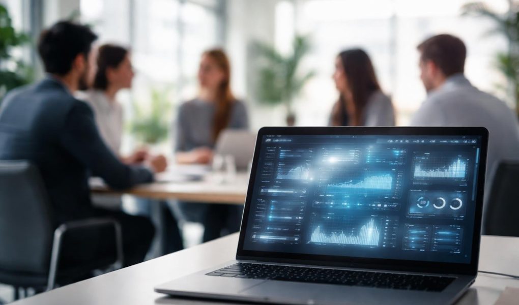 bureau-moderne-groupe-professionnels-table