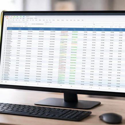 ecran-ordinateur-tableau-donnees-clavier