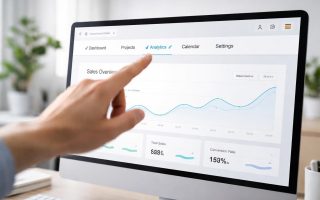 ecran-interface-main-travail-minimaliste