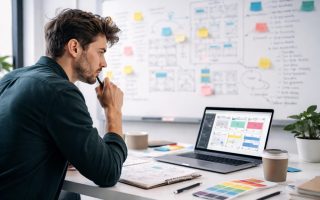 designer-tableau-blanc-croquis-ordinateur