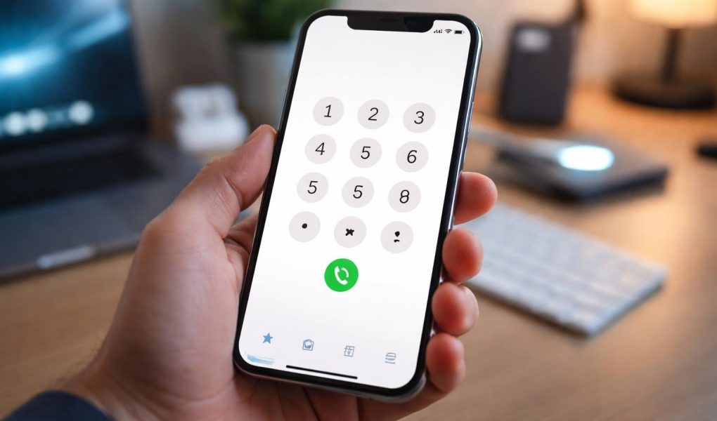 main-smartphone-cadran-bureau-moderne