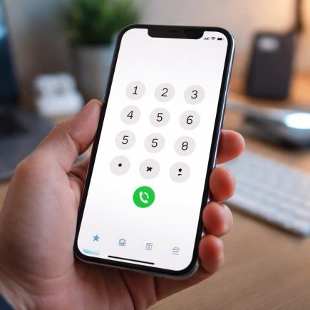 main-smartphone-cadran-bureau-moderne