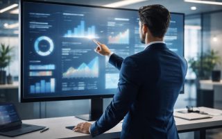 bureau-moderne-personne-ecran-graphiques