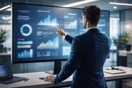 bureau-moderne-personne-ecran-graphiques